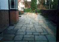Zoom in: Natural York stone driveway
